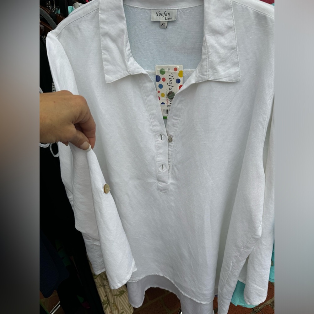 Toofan linen top
